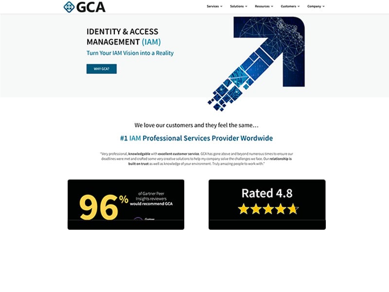 GCA Website Homepage