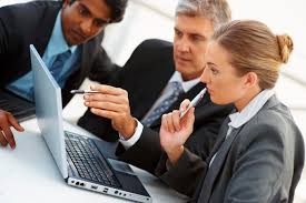 Business Team Evaluating as Part of New Buyers Journey