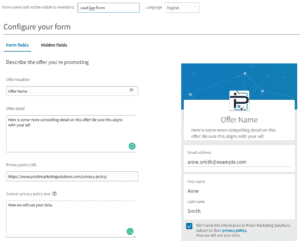 LinkedIn Lead Gen Form Set Up